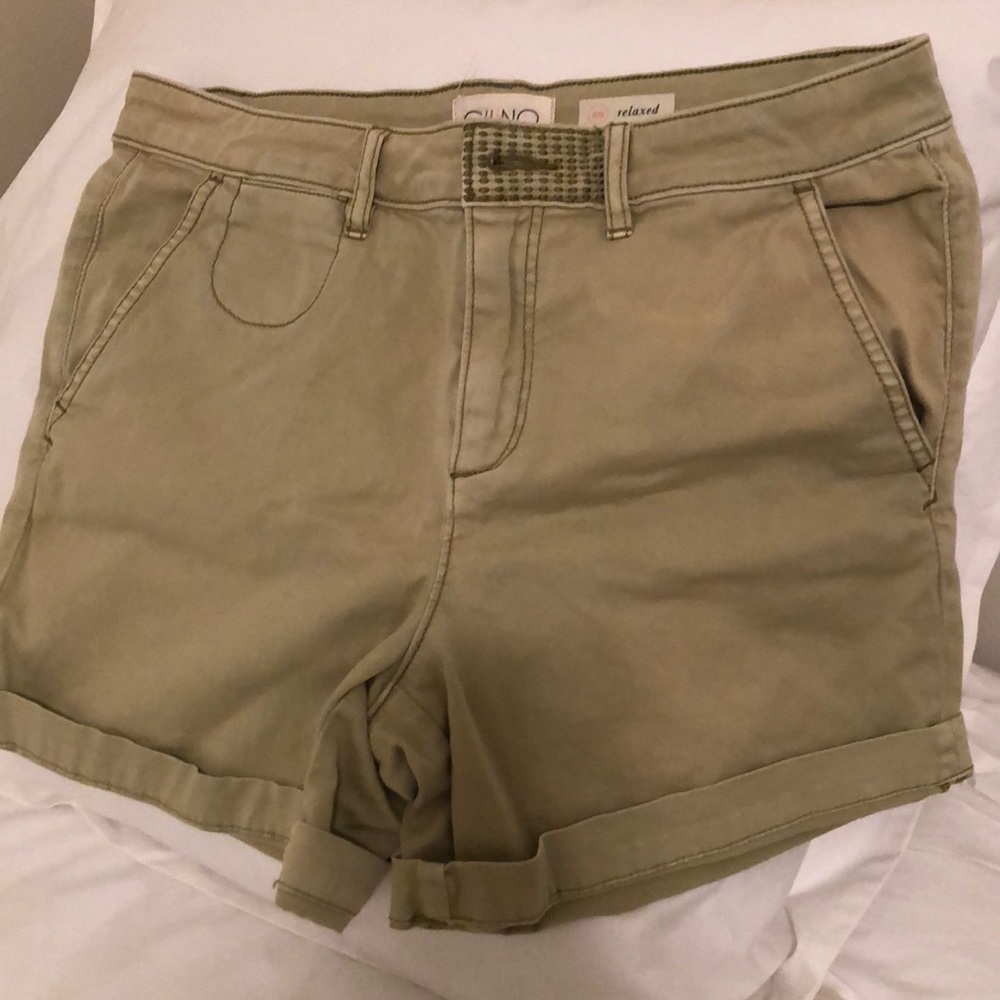 Anthropologie relaxed fit chino shorts